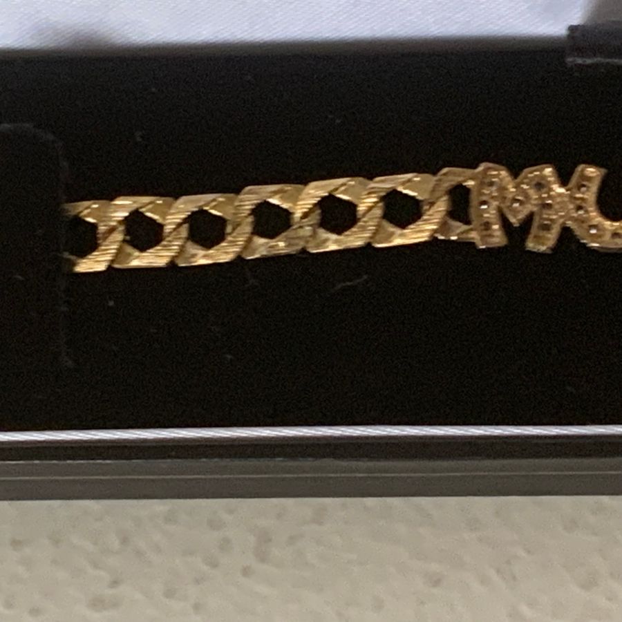 Antique Gold & Diamonds “ MOTHER” Bracelet