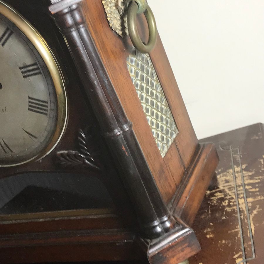 Antique Steeple Clock double Fusee 
