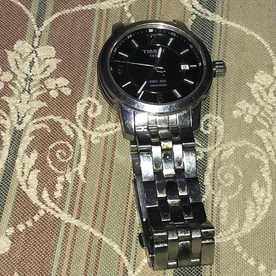 Tissot stainless steel bezel & bracelet  man’s wristwatch