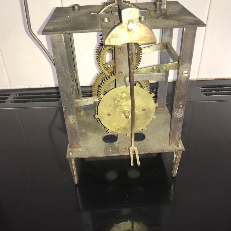 Antique Lantern Clock Movement Early 18th Century