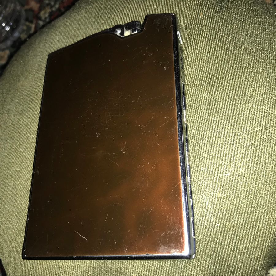 Antique Cigarette case tortoise shell & silver plate with lighter