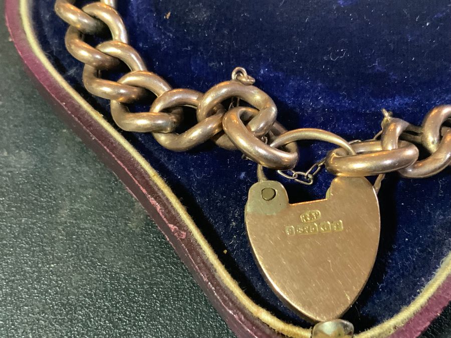 Antique Gold 9CT Ladies Rose gold Bracelet 