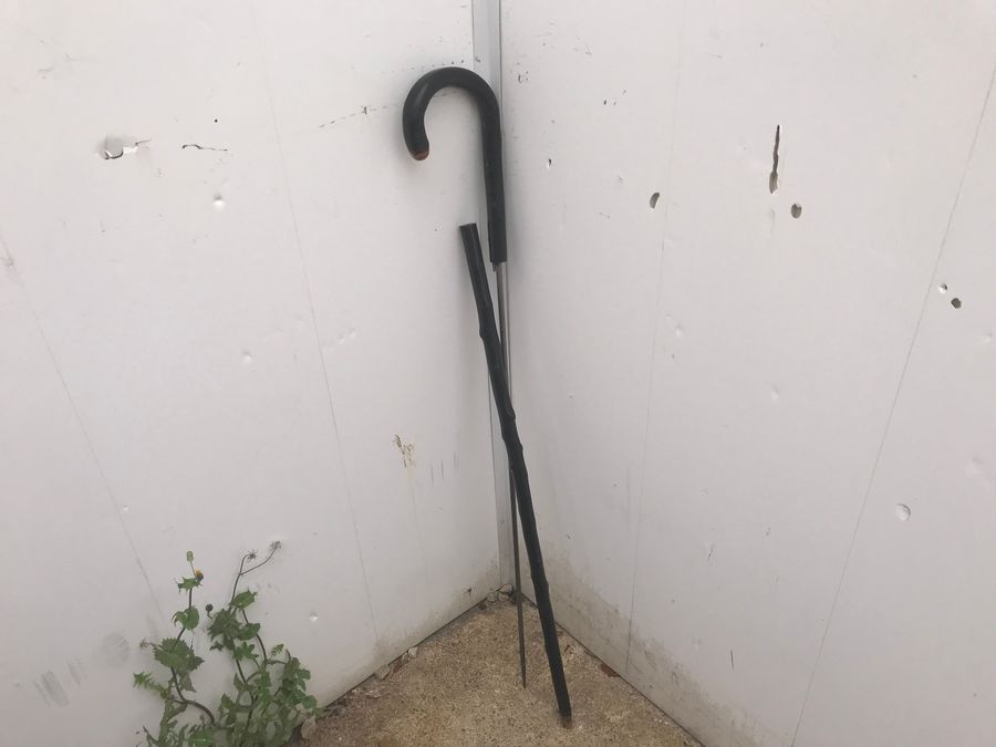 Antique Irish Blackthorn walking stick sword stick 