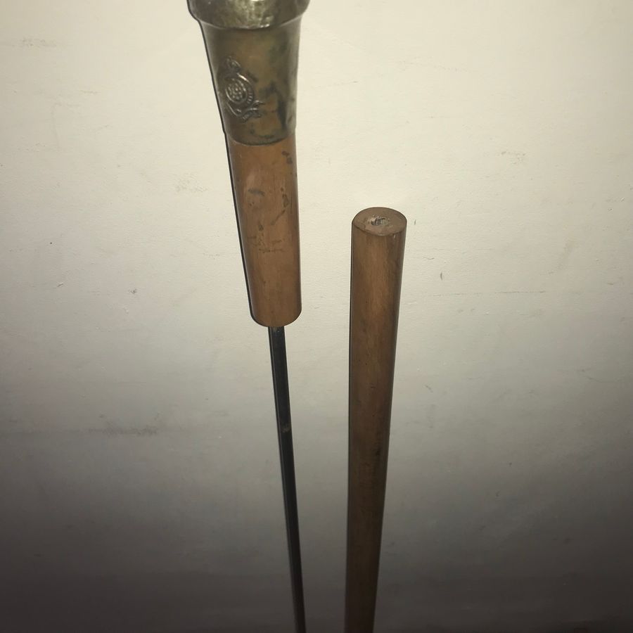 Antique Royal Fusiliers Officers Walking Stick swords stick Swagger stick 