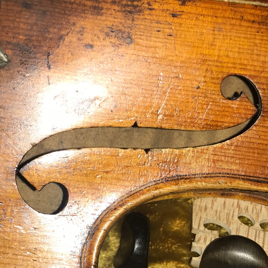 Antique French Violins 4/4 cased with 4 bows.