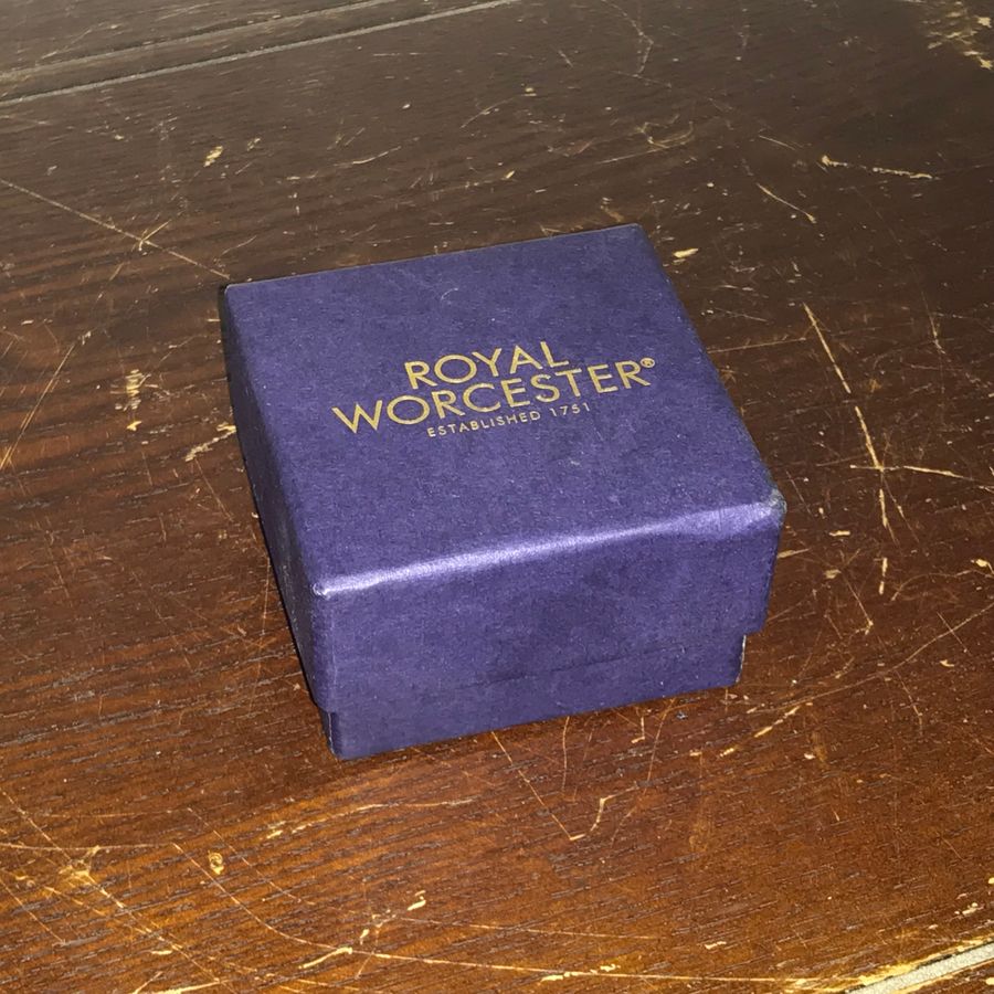 Antique ER11 Royal Worcester Trinket box