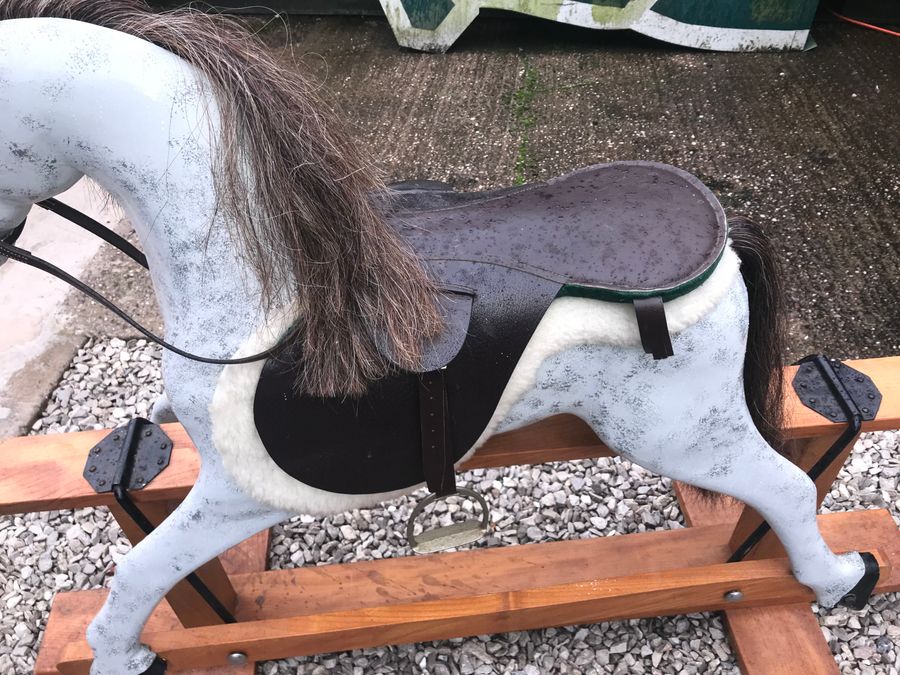 Antique Rocking horse with glass eyes