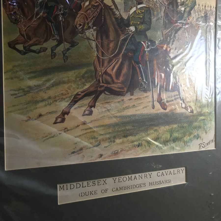 Antique Middlesex Yeomanry Cavalry “ Duke of Cambridge’s Hussars by R Simkin 