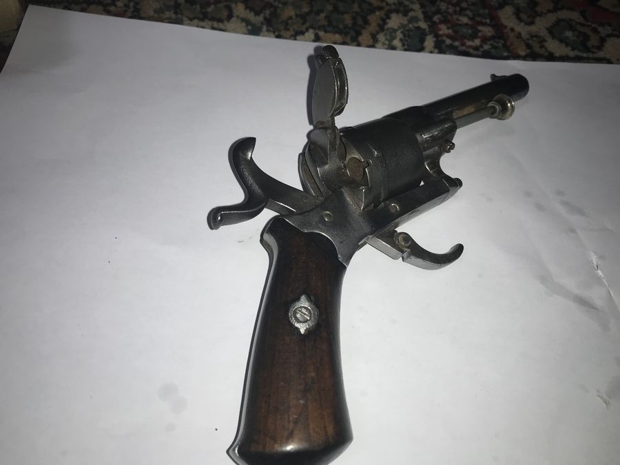Antique Pin fire pocket pistol