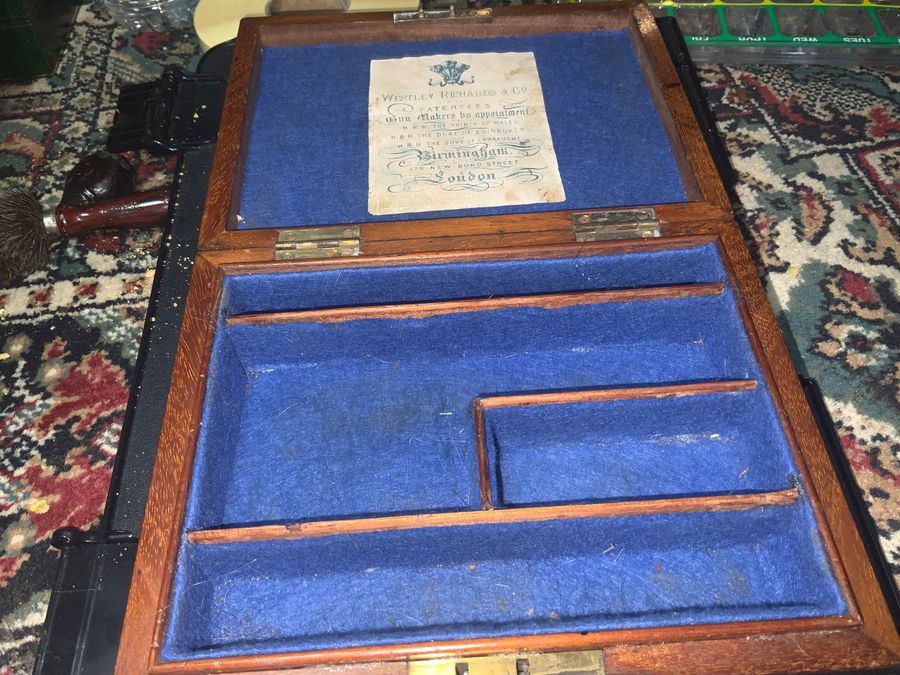 Antique Wesley Richards Gun Box