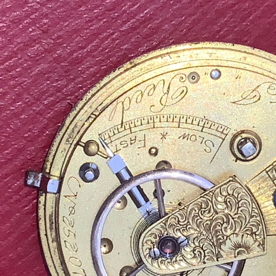 Antique Solid silver pocket watch rare maker