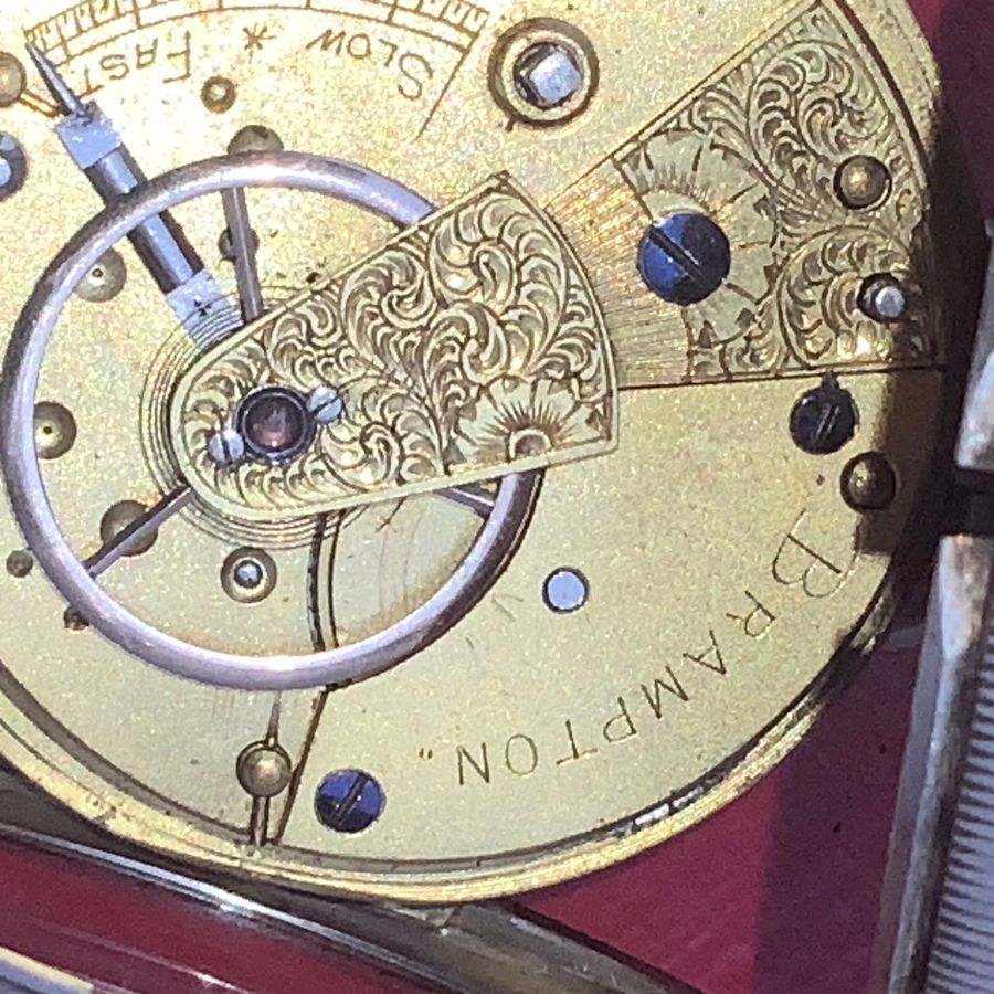 Antique Solid silver pocket watch rare maker