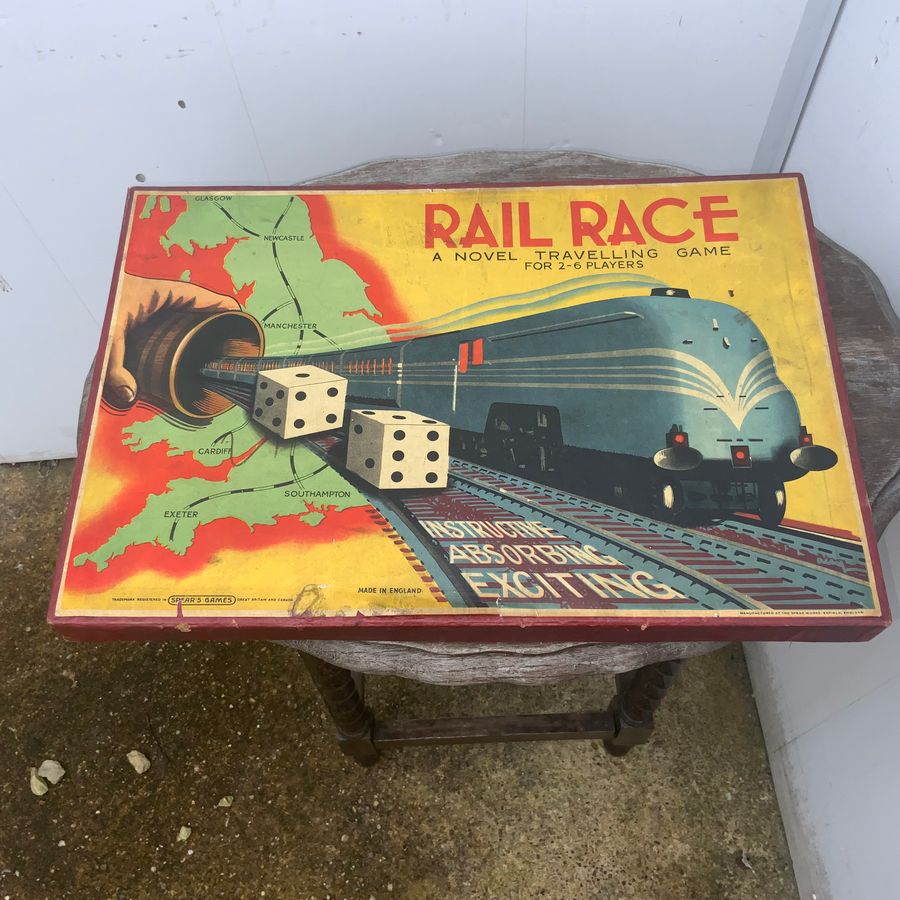 Railway race Vintage Game for 2-4-6