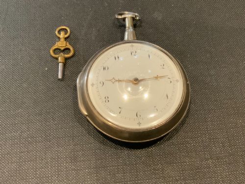 VERGE SOLID SILVER POCKET WATCH 1805 WILLIAM HILL  OF COVENTRY