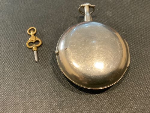 Antique VERGE SOLID SILVER POCKET WATCH 1805 WILLIAM HILL  OF COVENTRY