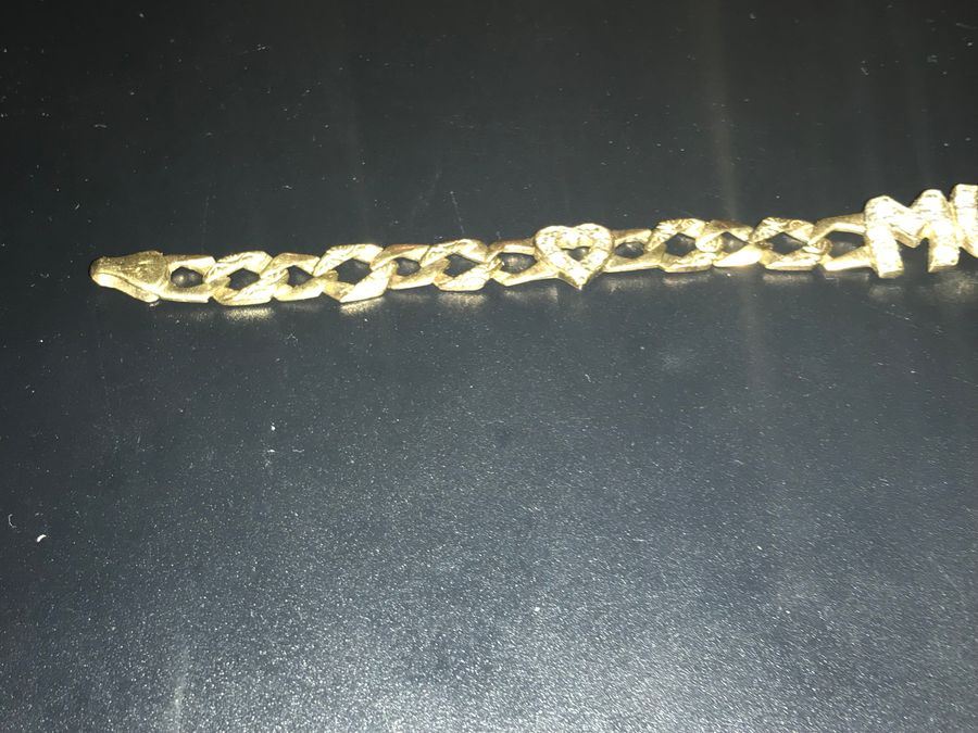 Antique Mum Bracelet with stones  