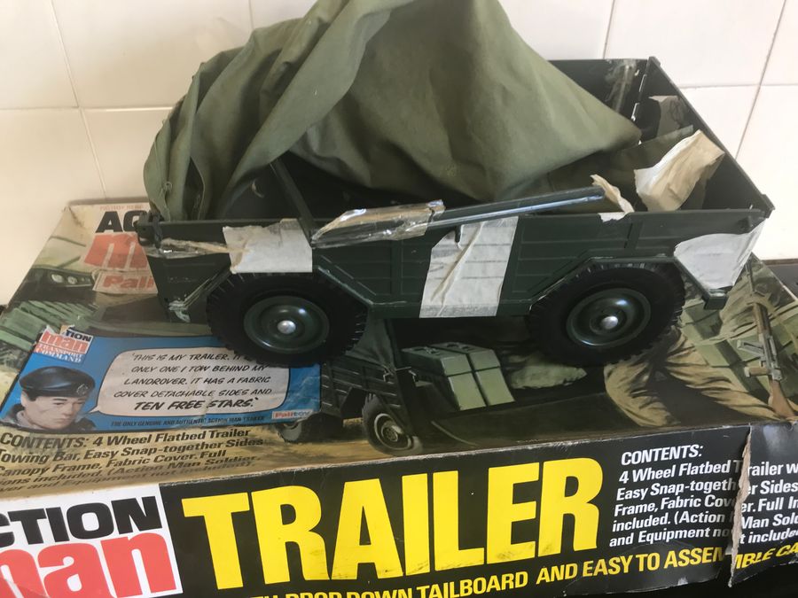 Antique Action Man Trailer by Palitoy