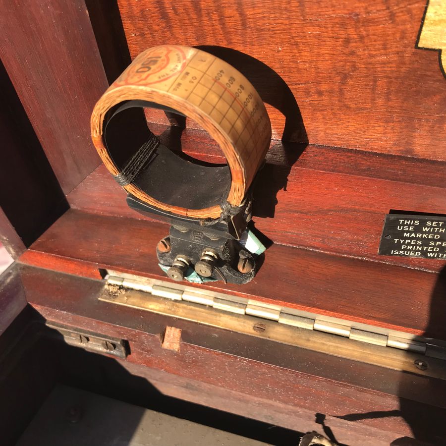 Antique Radio Receiver Mahogany cased early 20th century 