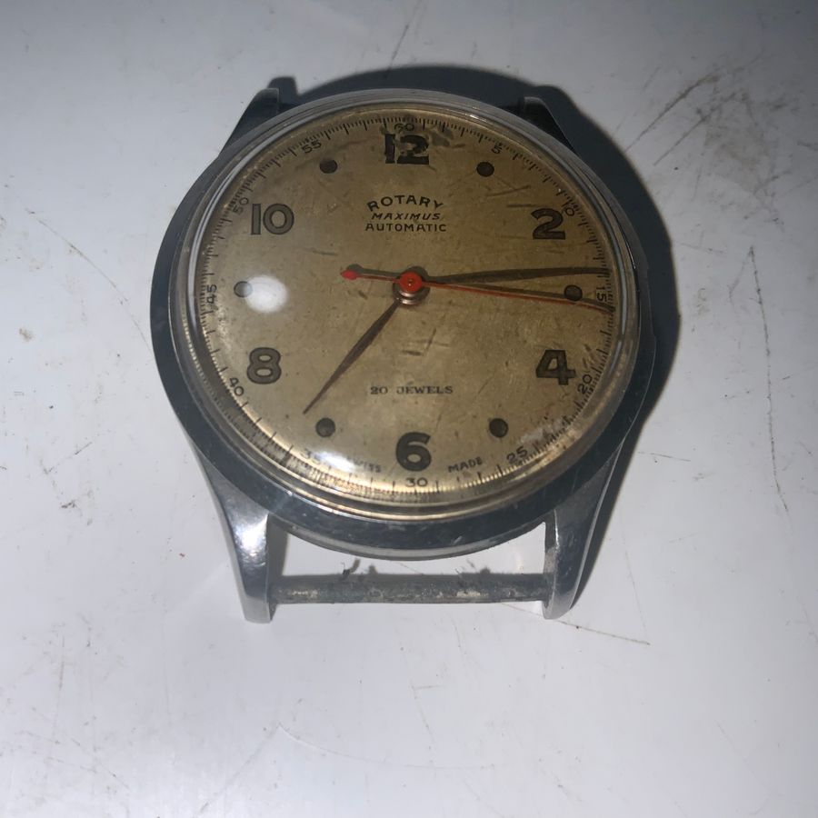 Antique Rotary Maximus automatic bump mans wristwatch 