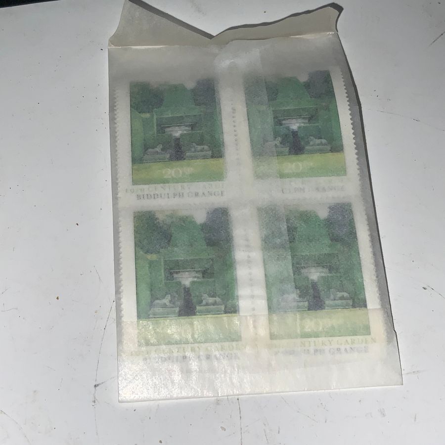 Antique 20th Century Garden, Royal Mail Mint Stamps