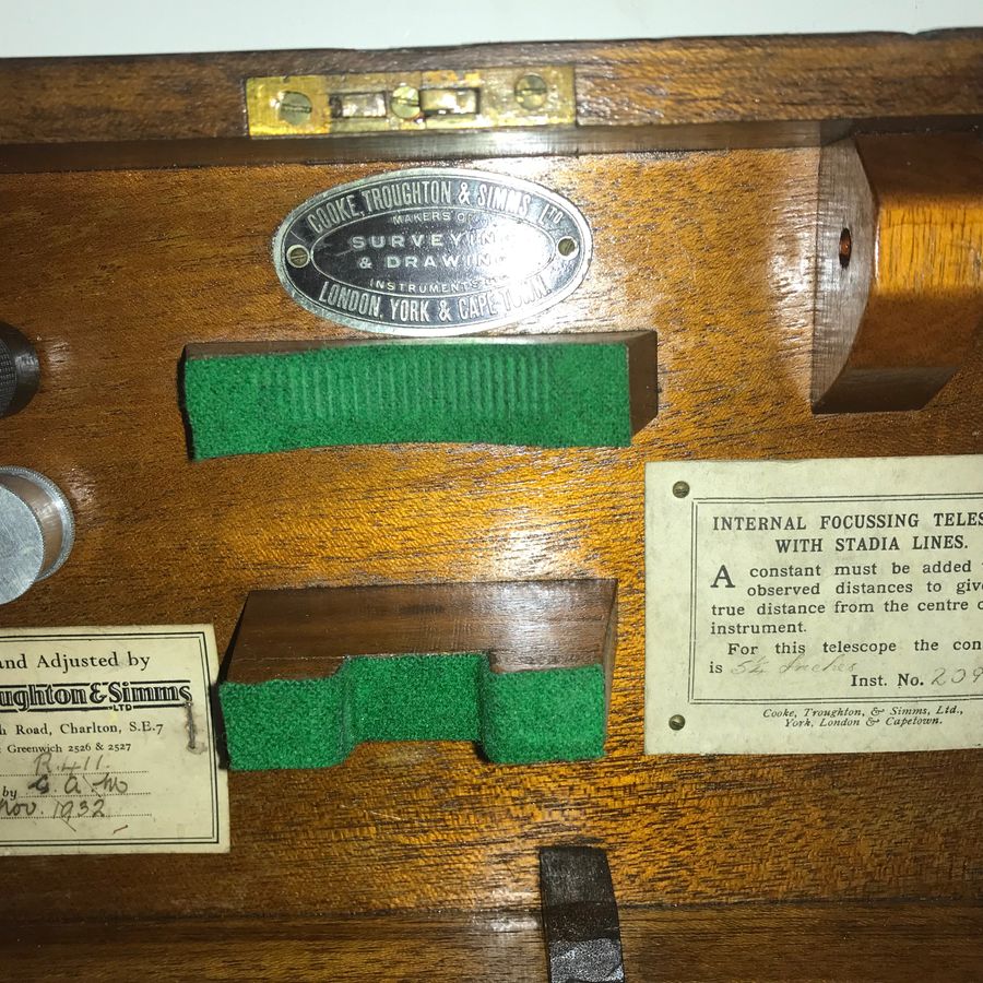 Antique Cooke Troughton & Simms Surveying Instrument 