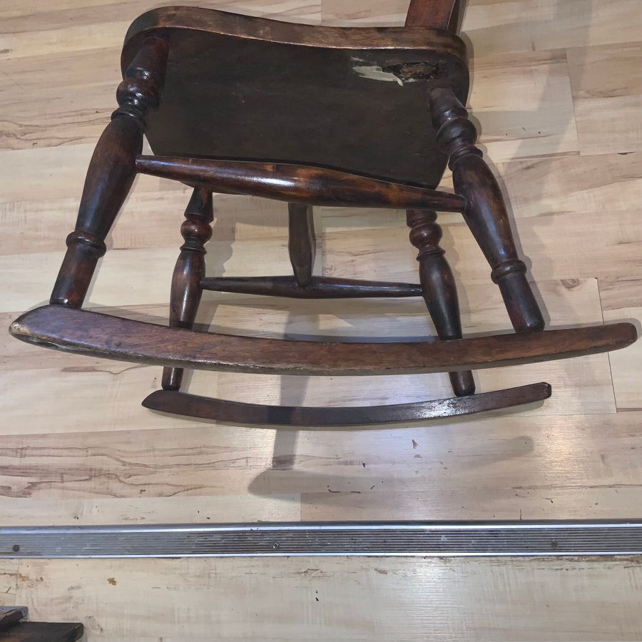 Antique Victorian rocking chair young child’s size