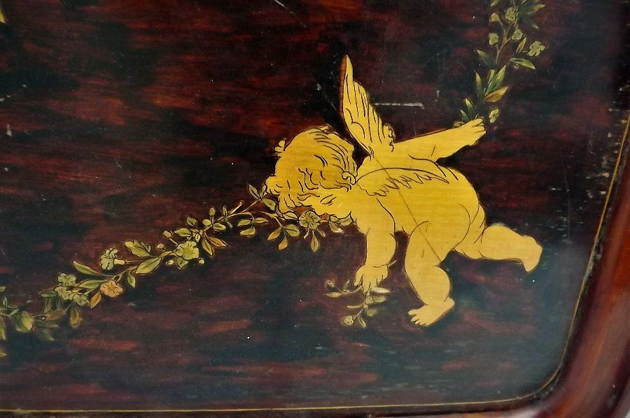 Antique Tray superbly inlaid early 20th century.
