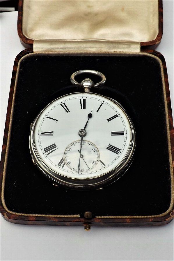 Antique Coventry solid silver cased pocket watch Unique movement by A Birdess 