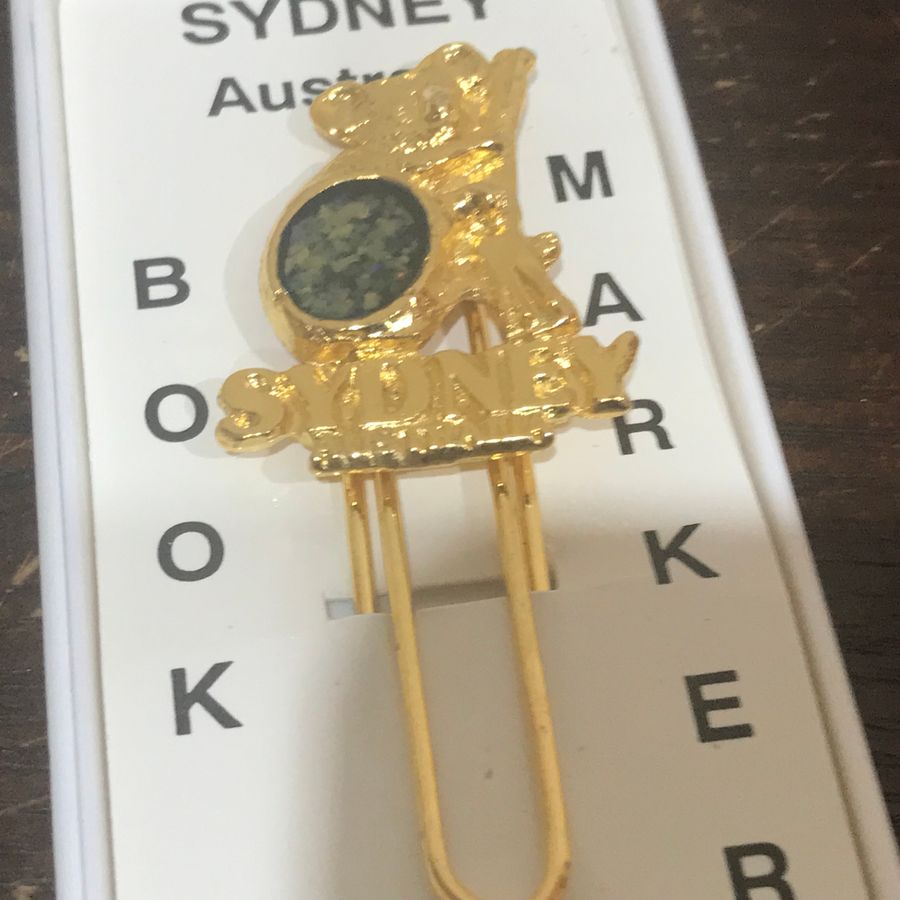 Antique  Australian Sydney OPAL book mark