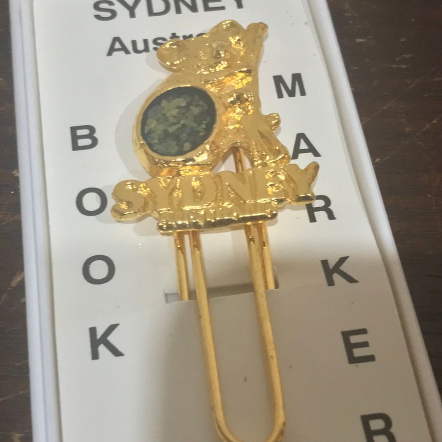 Antique  Australian Sydney OPAL book mark