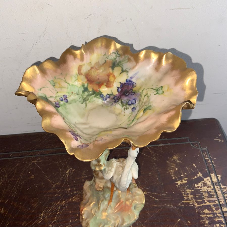 Antique Sweets dish centre piece early Worcester stunning rare quality item.