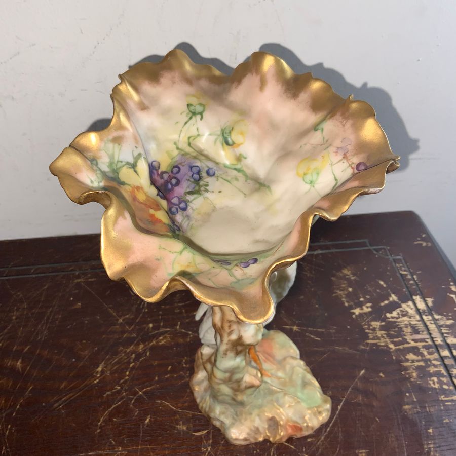 Antique Sweets dish centre piece early Worcester stunning rare quality item.