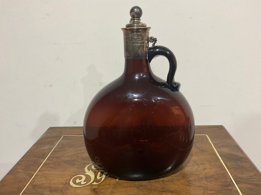 Cranberry Ruby Red Victorian decanter