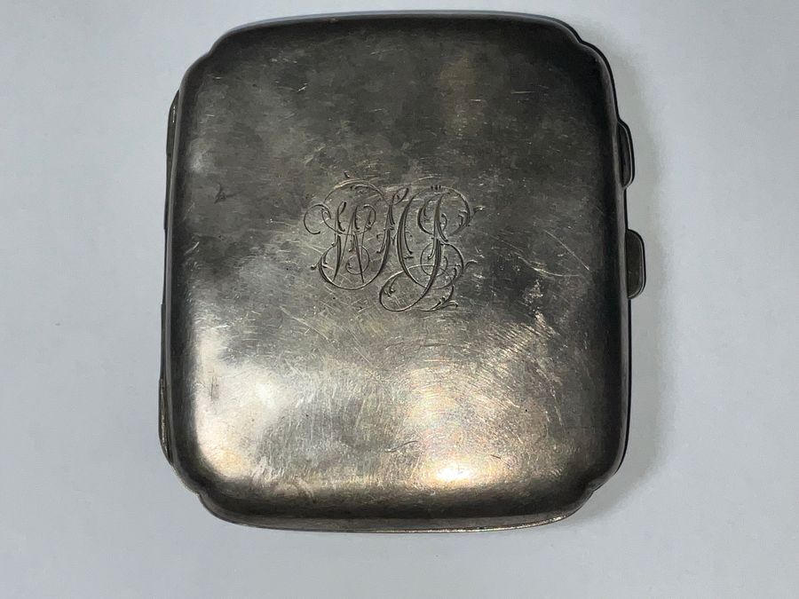 Cigarettes case solid silver