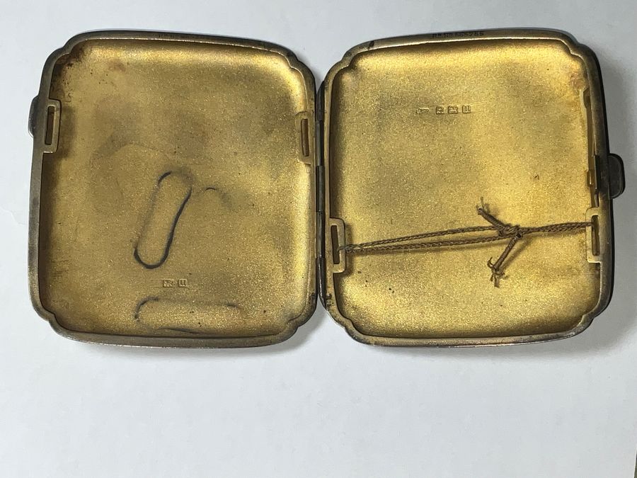 Antique Cigarettes case solid silver