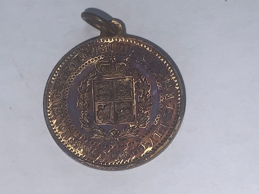 Antique Edward V11 medallion 1909 