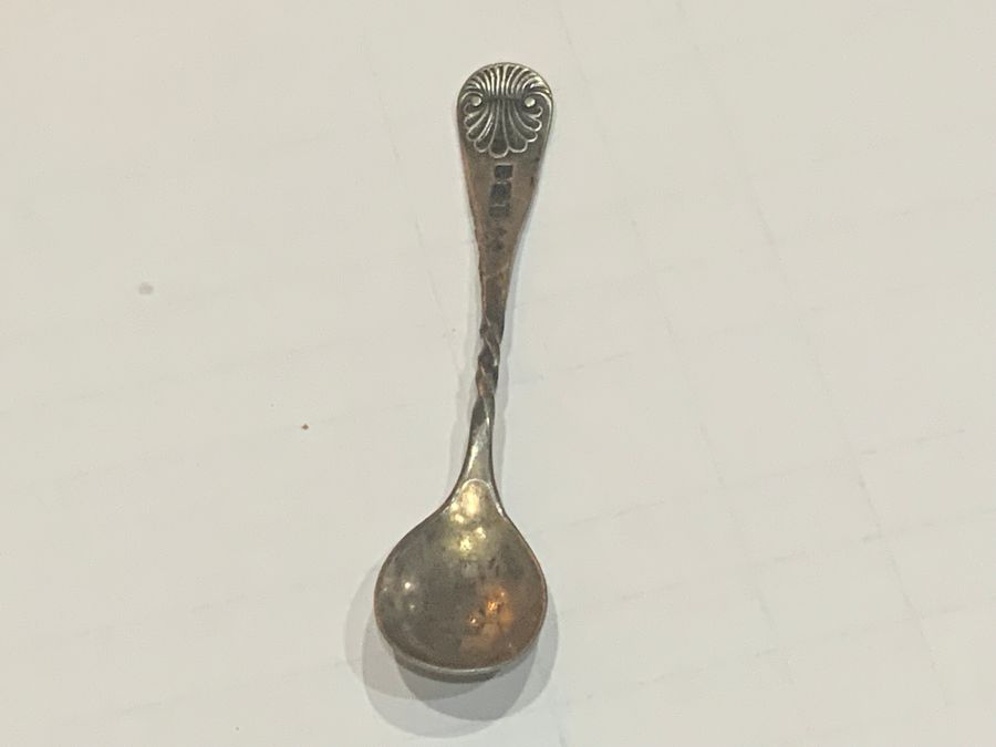 Antique Silver mustard spoon