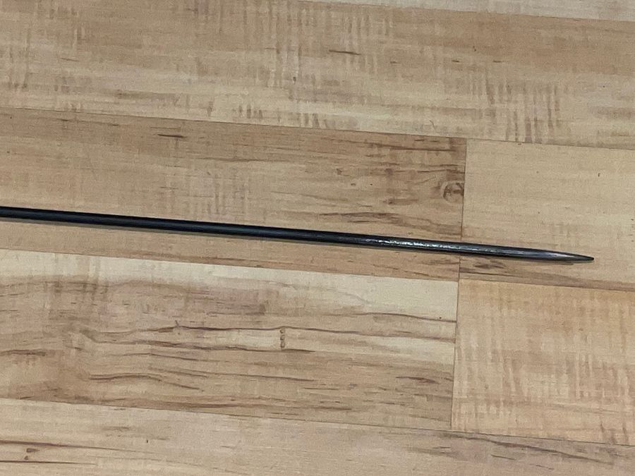 Antique 1925 Rosewood walking stick sword stick 