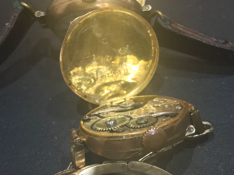 Antique Gold watches 9CT for spares or repairs