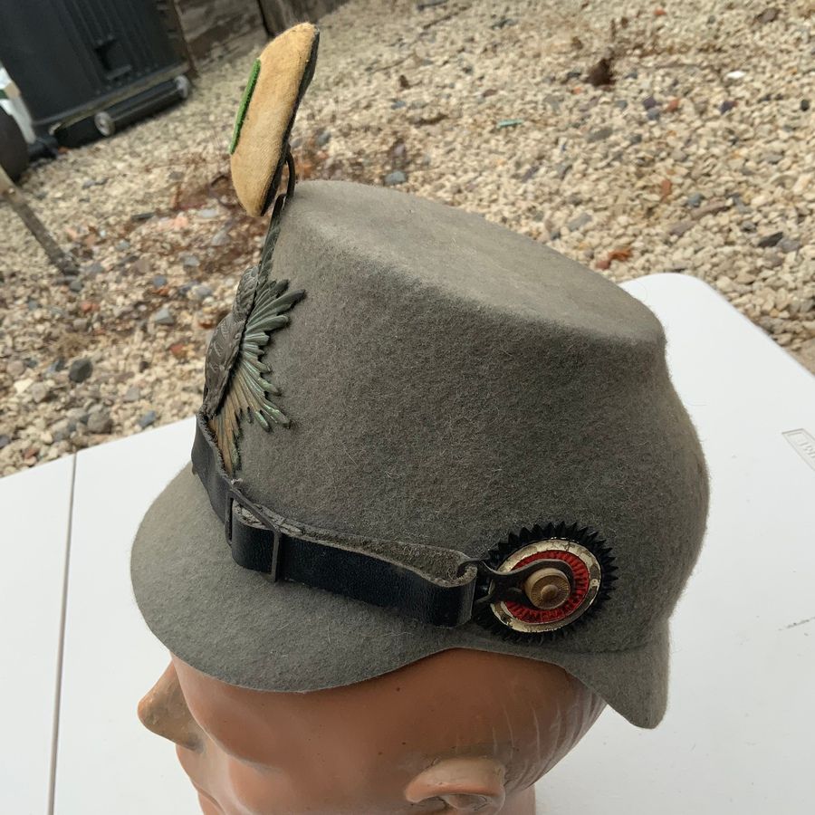 Antique Imperial Germany Officers field Grey Hat