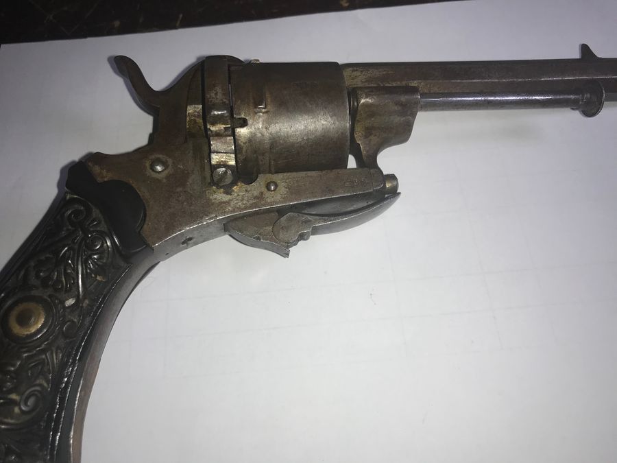 Antique Pin Fire revolver