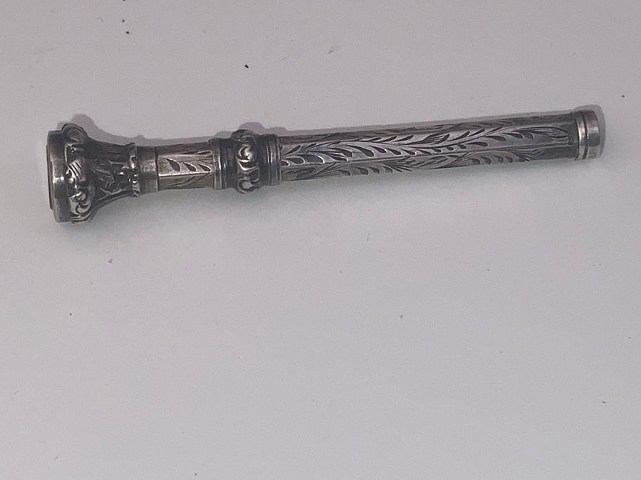 Victorian silver toothe pick