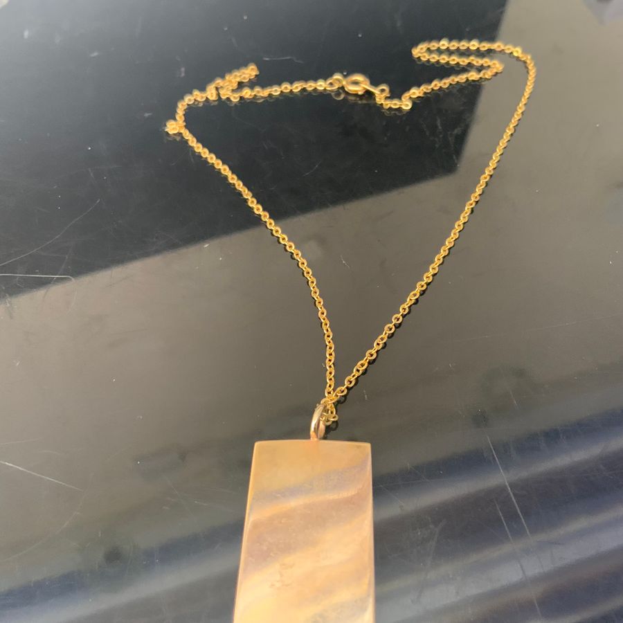 Antique GR1V GOLD IGNOT PENDANT