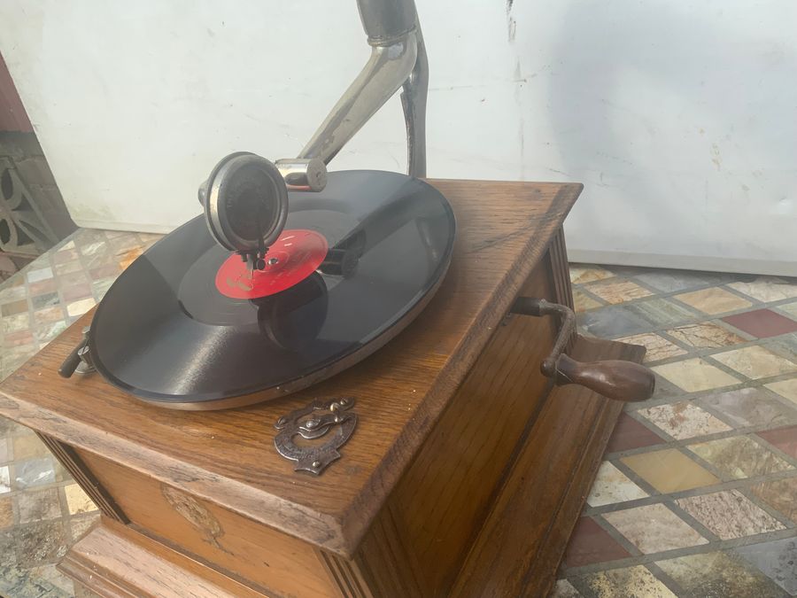 Antique Horn Gramophone 