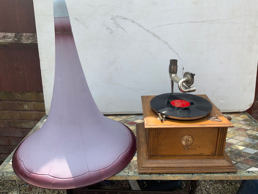 Antique Horn Gramophone 