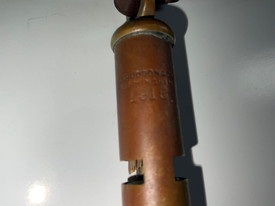 Antique The Somme 1916 British Officers Whistle