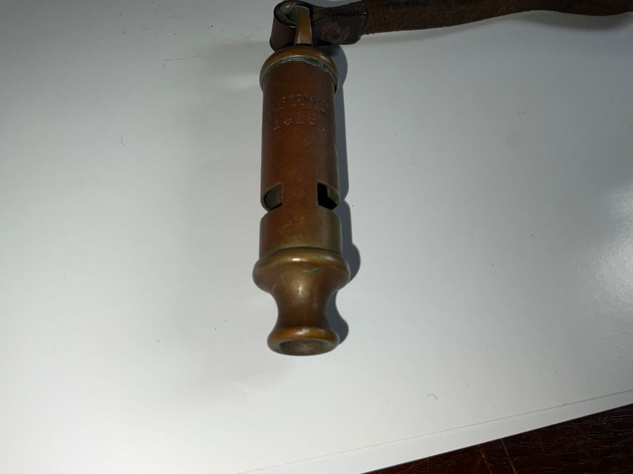 Antique The Somme 1916 British Officers Whistle