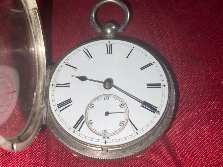 Antique Coventry mans silver pocket watch