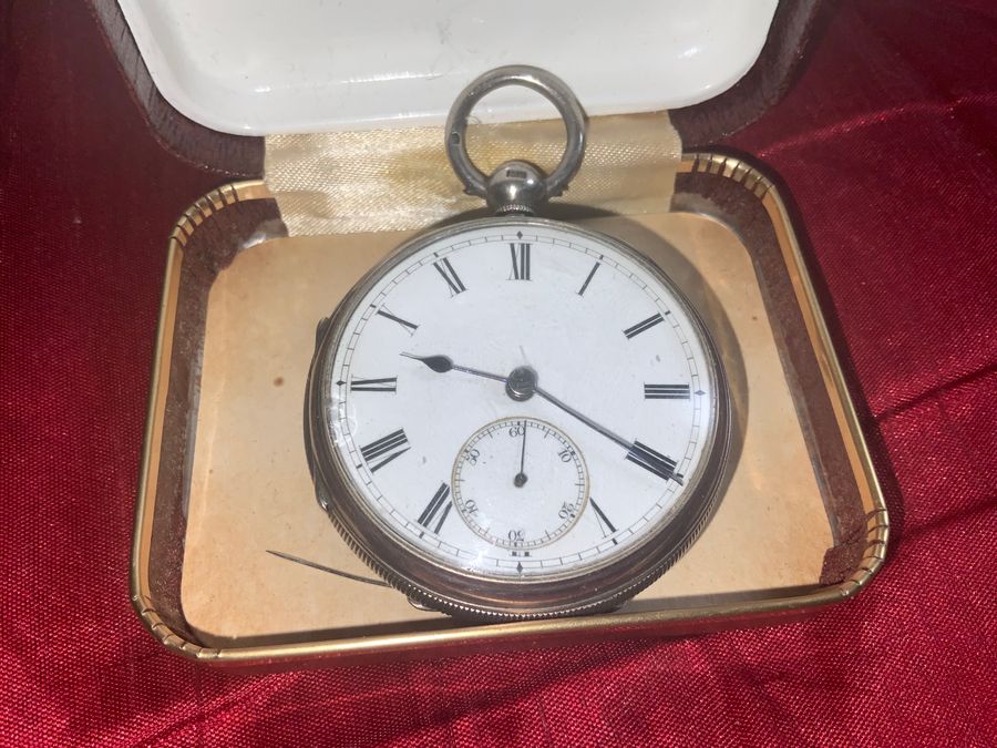 Antique Coventry mans silver pocket watch