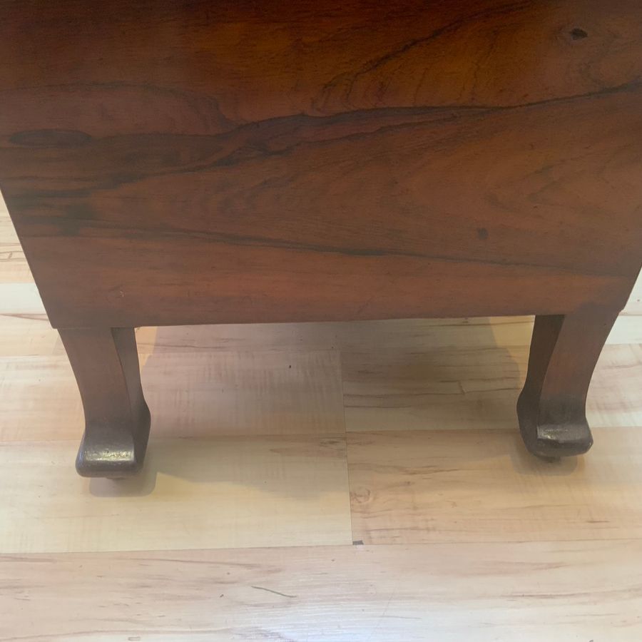 Antique Canterbury in rosewood Chippendale influence, maker Gillows 